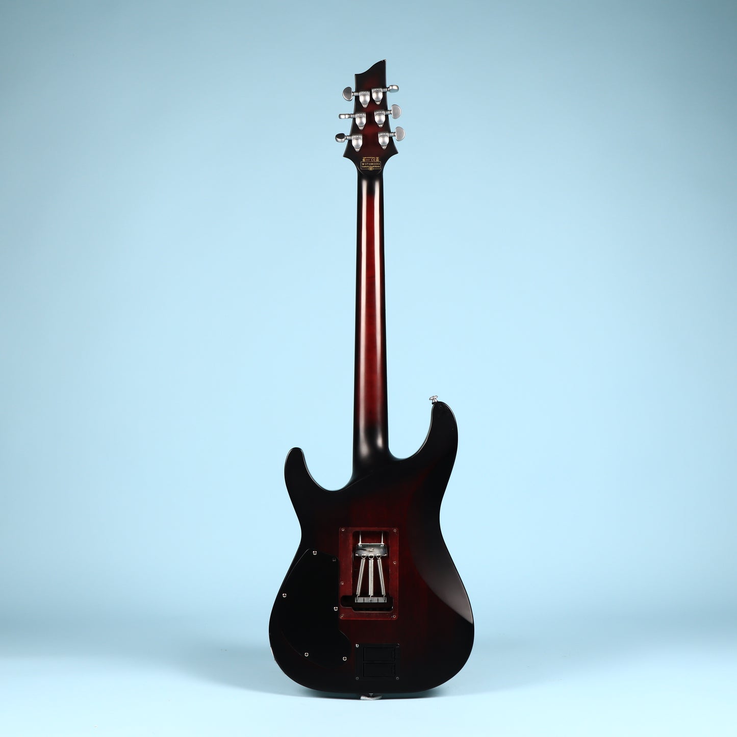 Schecter C-1 Platinum FR S Sustainiac w/ Floyd Rose Crimson Red Burst Satin