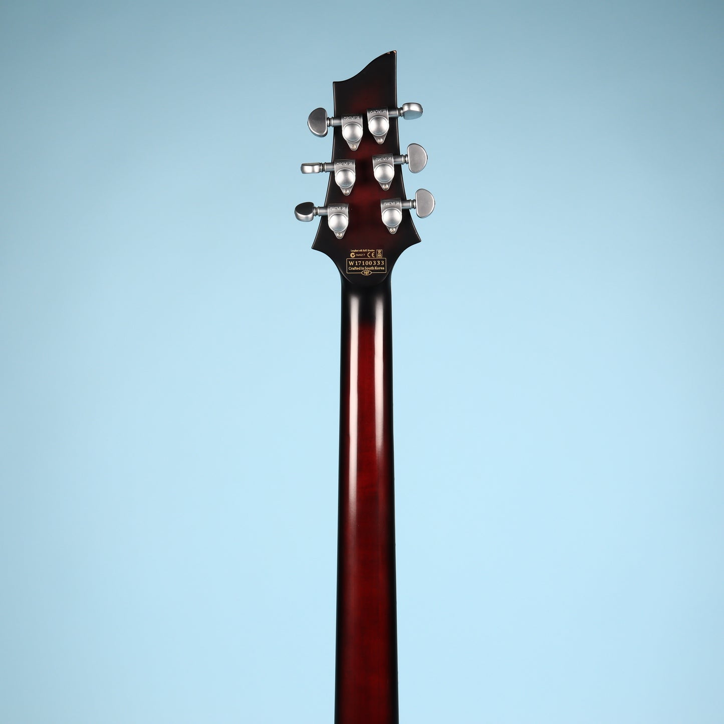 Schecter C-1 Platinum FR S Sustainiac w/ Floyd Rose Crimson Red Burst Satin