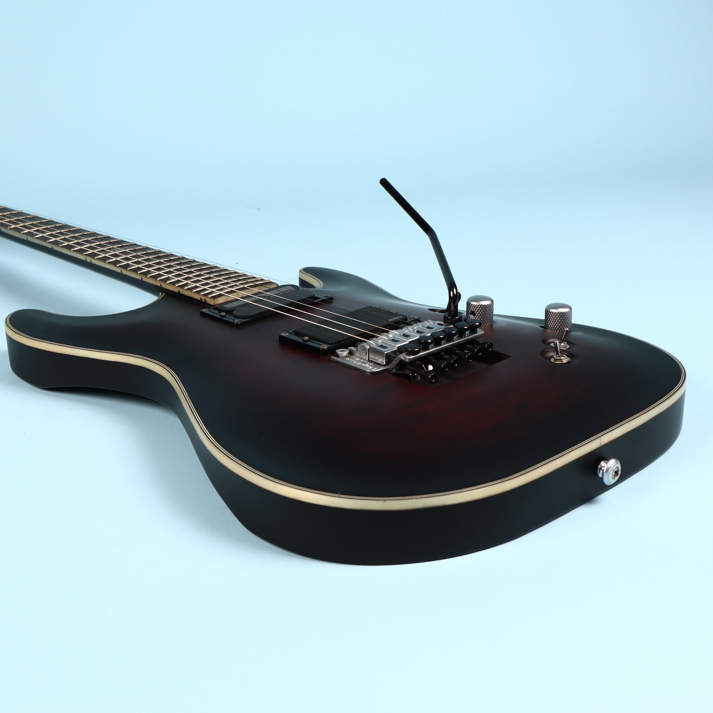 Schecter C-1 Platinum FR S Sustainiac w/ Floyd Rose Crimson Red Burst Satin