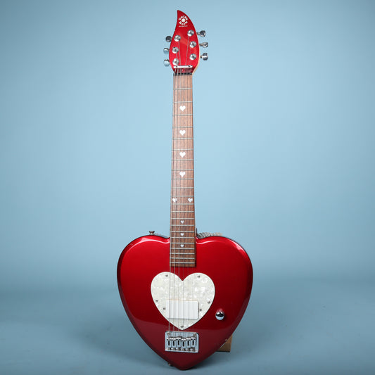 Daisy Rock Heartbreaker Short Scale Red Heart Electric Guitar