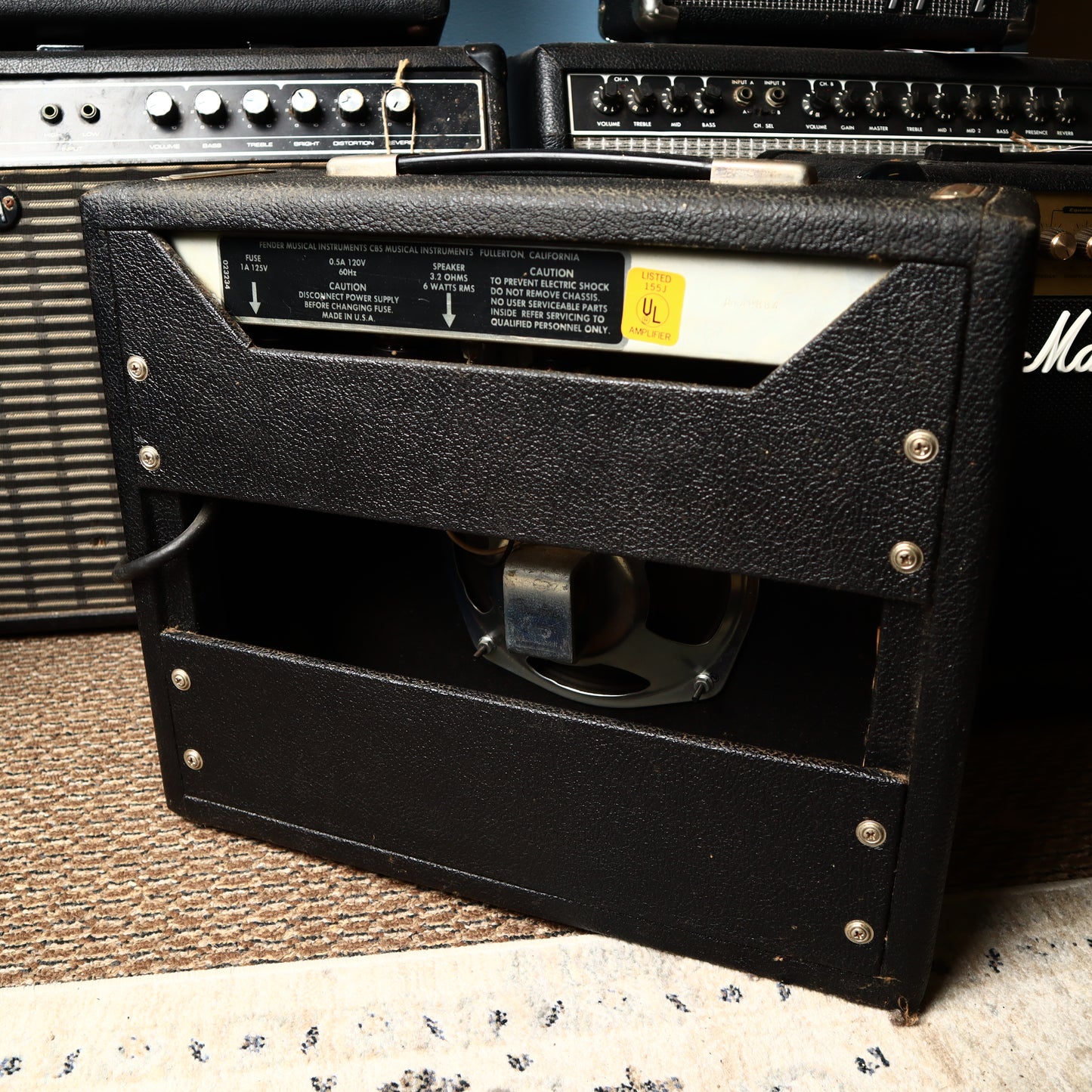 Vintage 70s Fender Champ Silverface Tube Amp