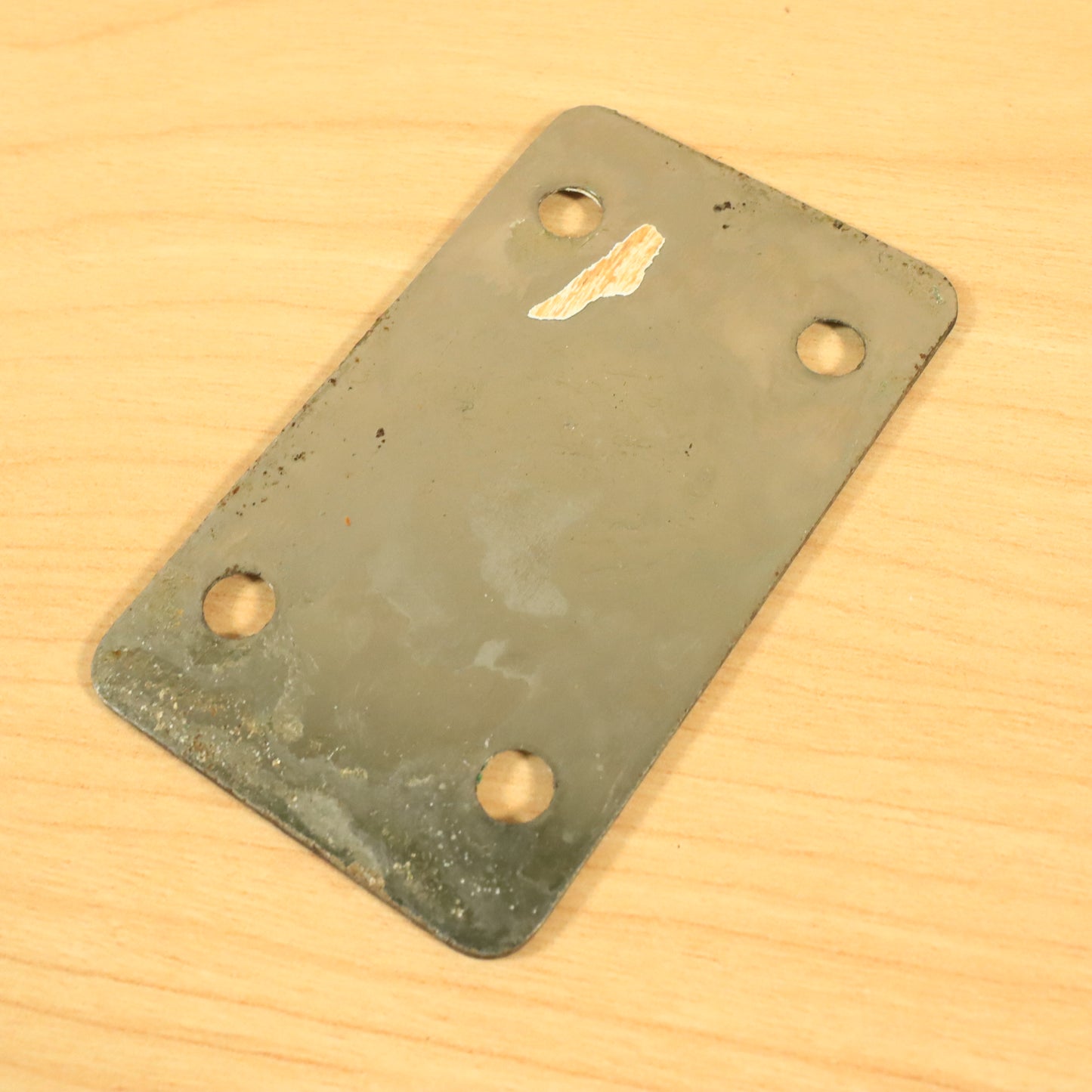 Vintage 1974 USA Gibson Grabber Bass Guitar Neck Plate Nickel 1975 1976