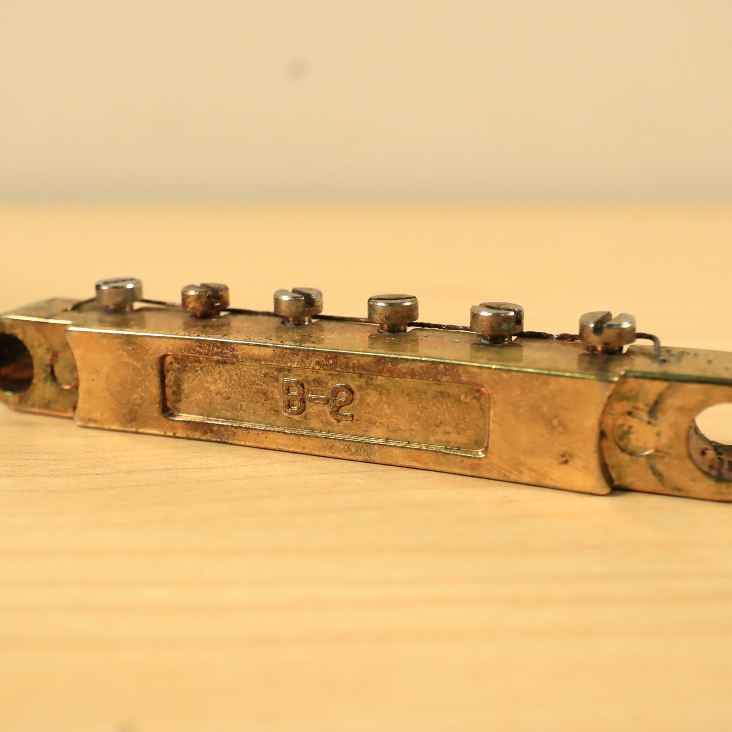 Vintage Epiphone Heavy Relic ABR-1 Style Gold Bridge Saddle Tune-o-matic B-2