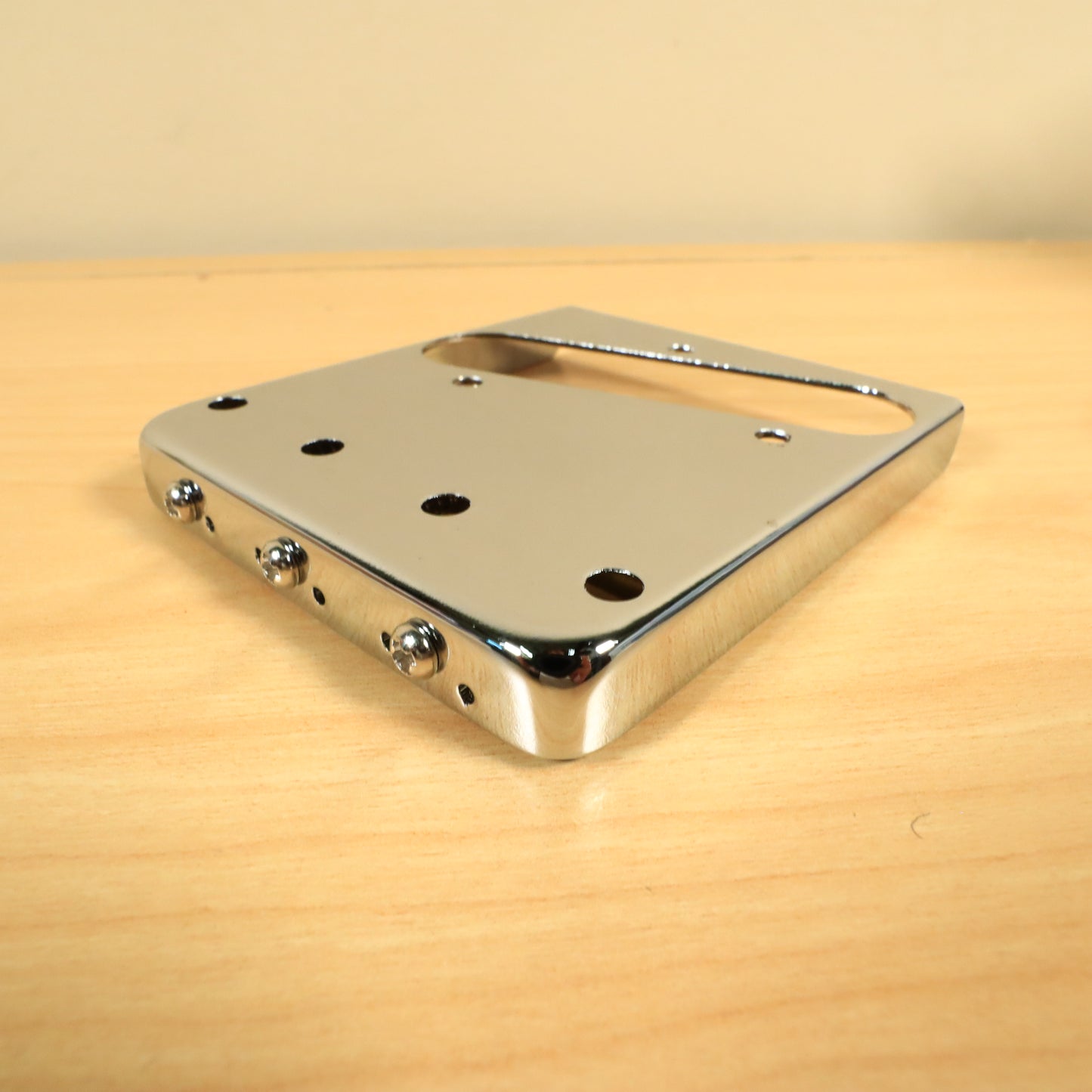 Telecaster Vintage Style Chrome 3 Brass Saddle Bridge For Tele Electric Guitar