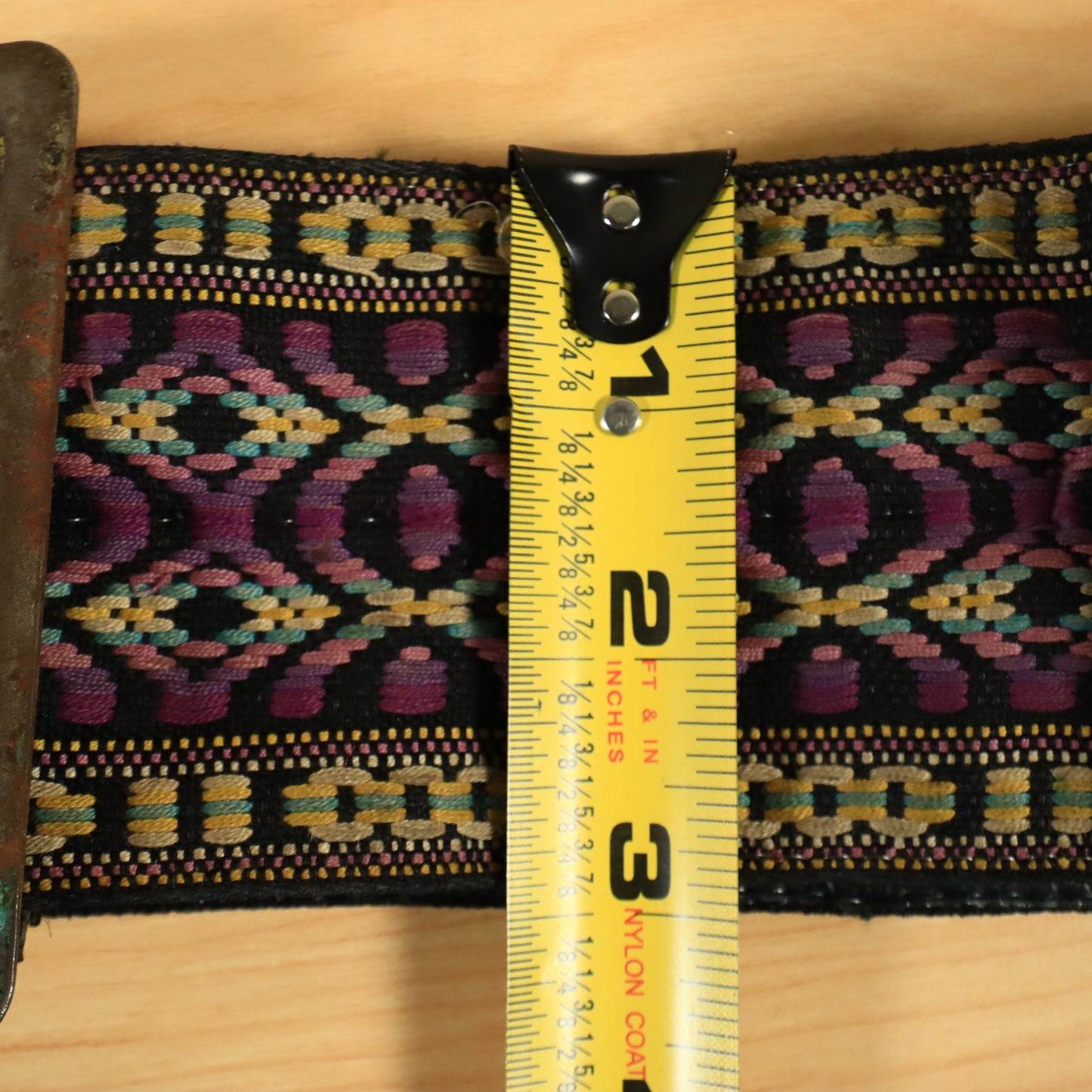 HIPPIE 3" Cobain Dylan Hootenanny Bass GUITAR STRAP USA Woven