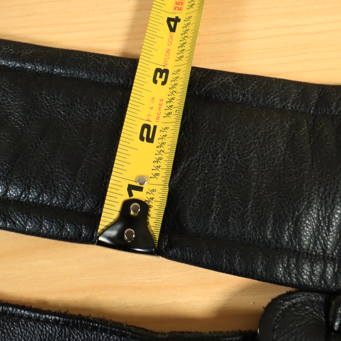 Levy's MSS2 Leather Guitar 3" Inch Strap Wide Bass Black