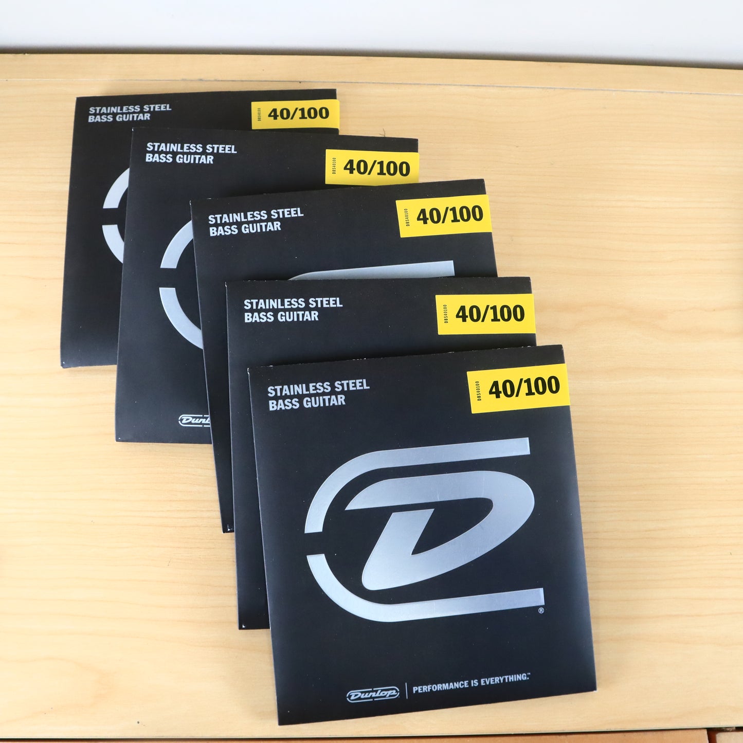 (6 LOT) Dunlop DBS40100 Stainless Steel Bass Guitar String Set 40-100