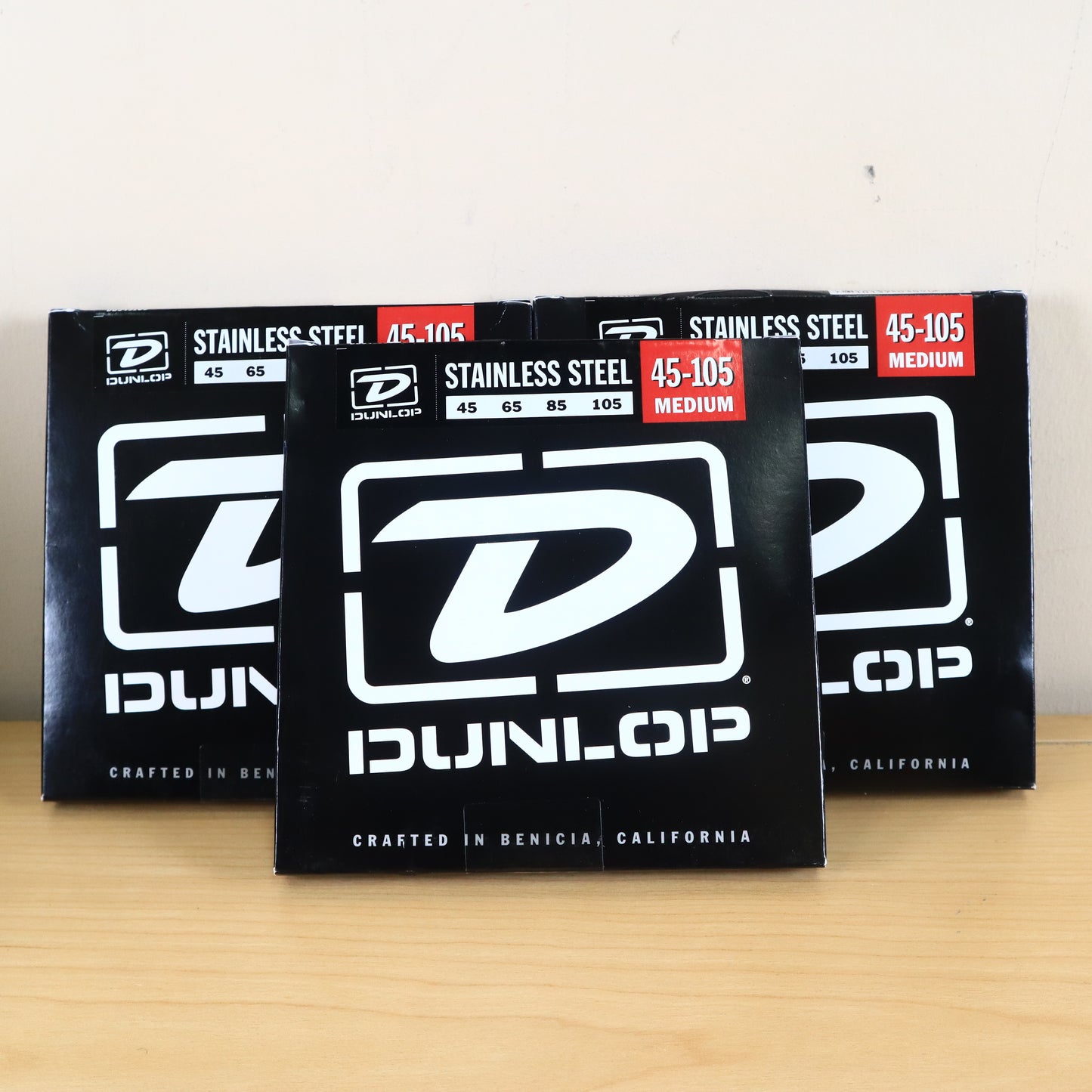 (3 LOT) Dunlop DBS45105 Bass Strings Stainless Steel M 45-105