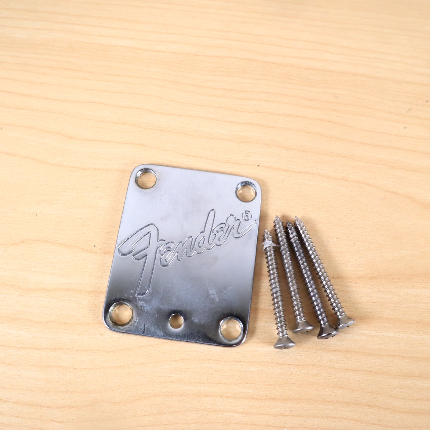 1980s USA Fender Strat Plus Guitar Neck Plate Micro-Tilt Vintage Stratocaster