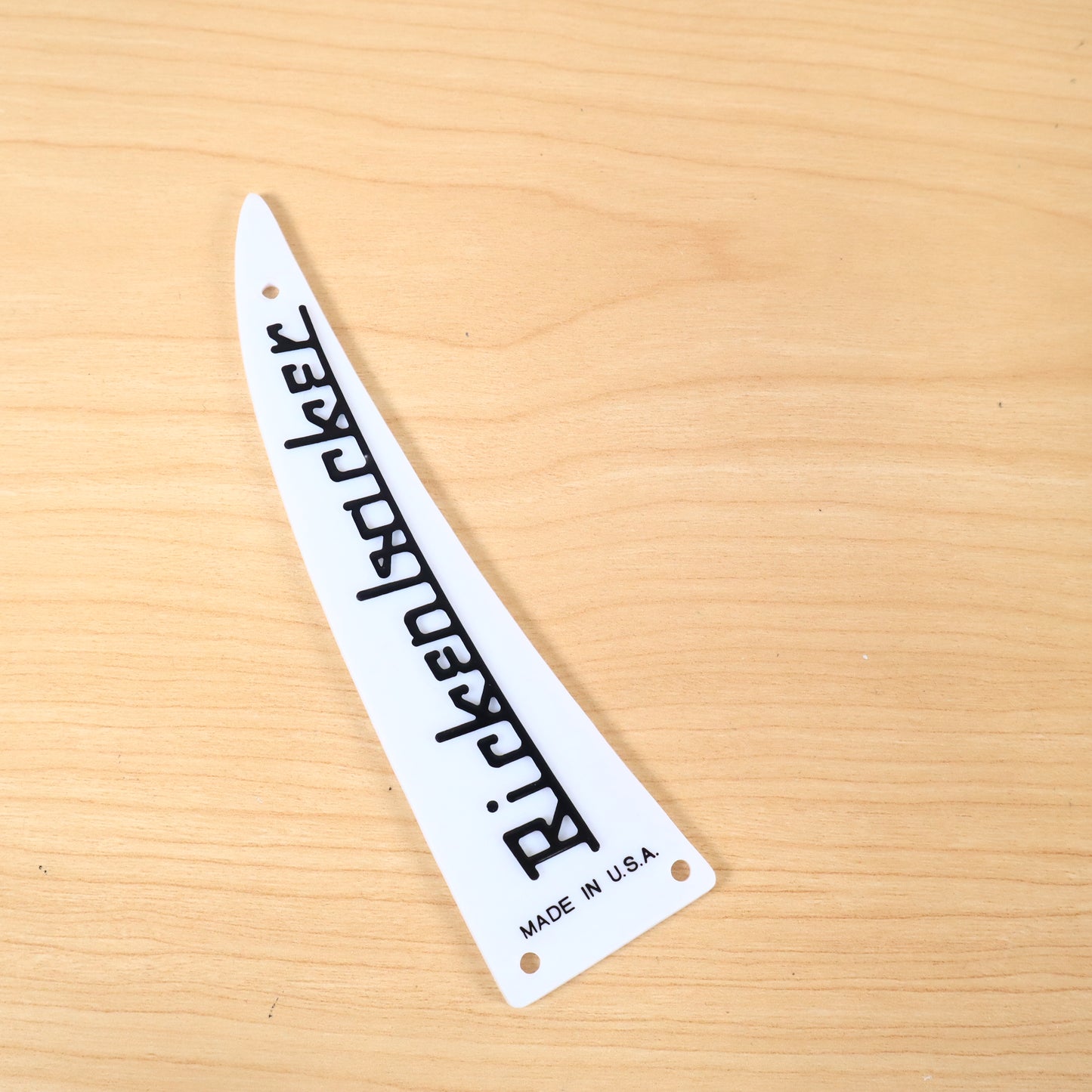 Rickenbacker 2014 White Truss Rod Cover Name Plate