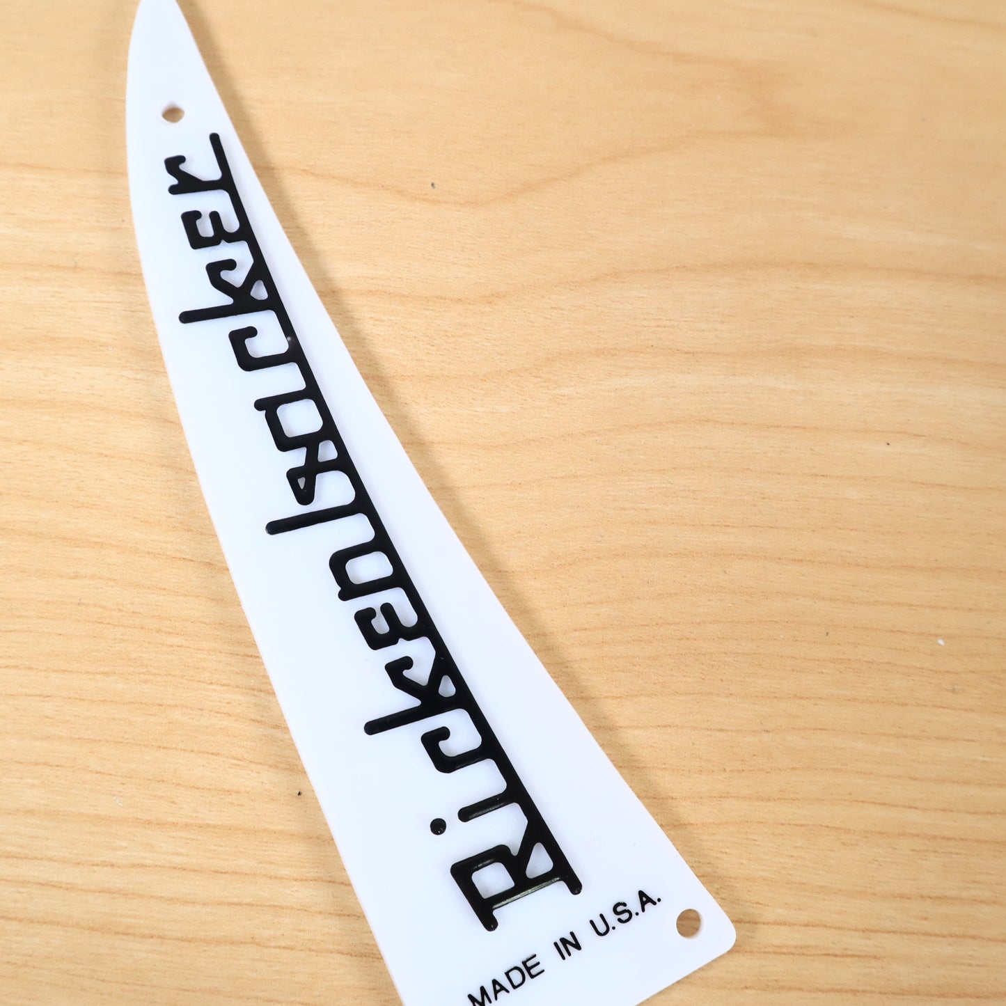 Rickenbacker 2014 White Truss Rod Cover Name Plate