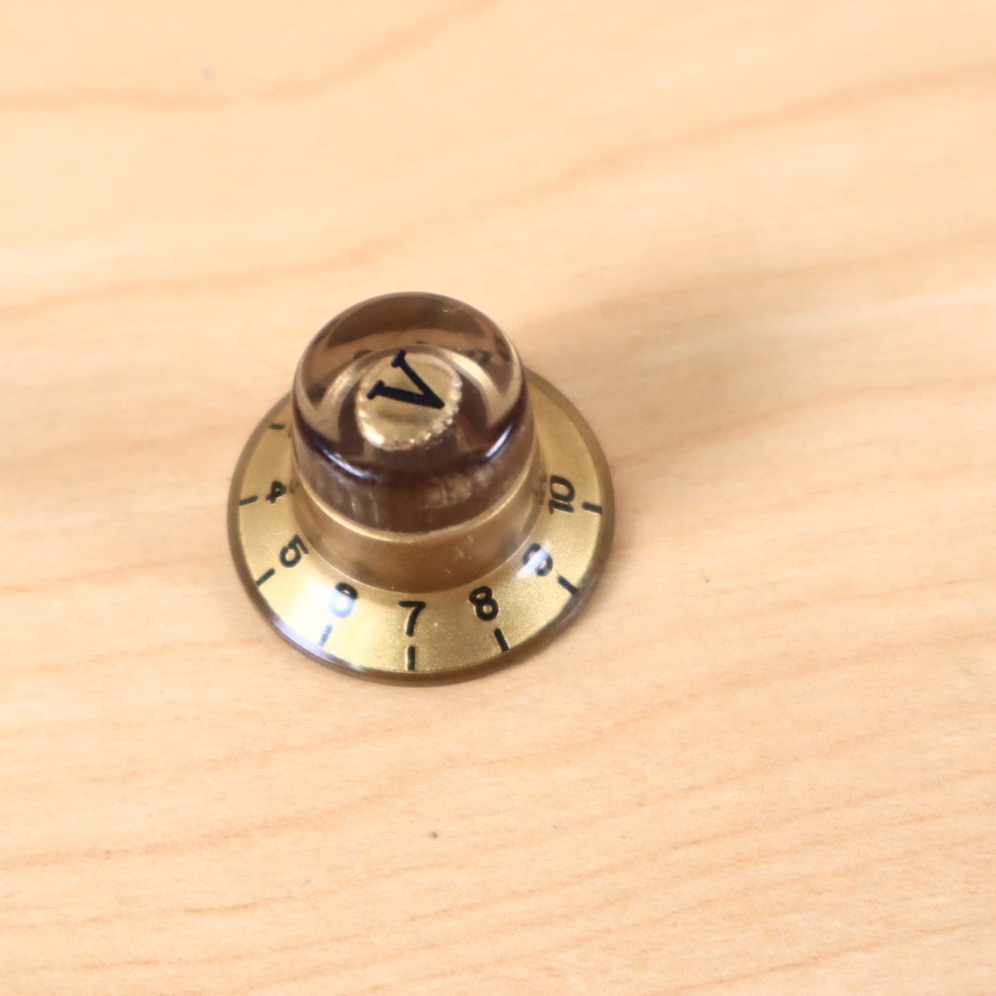 1960s 70's Epiphone Teisco Univox Volume Amber Knob