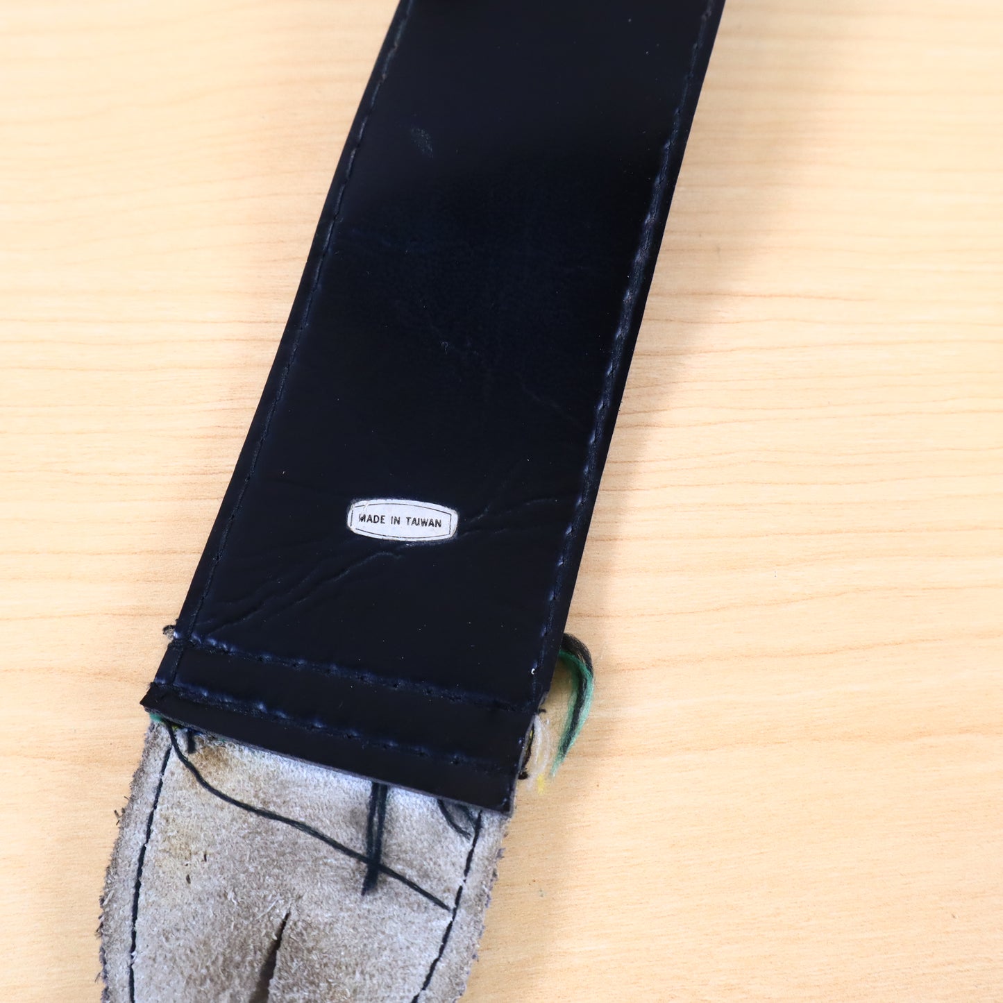 Vintage 1960s Guitar Strap Hippie Woven Multi Color Blue Hootenanny