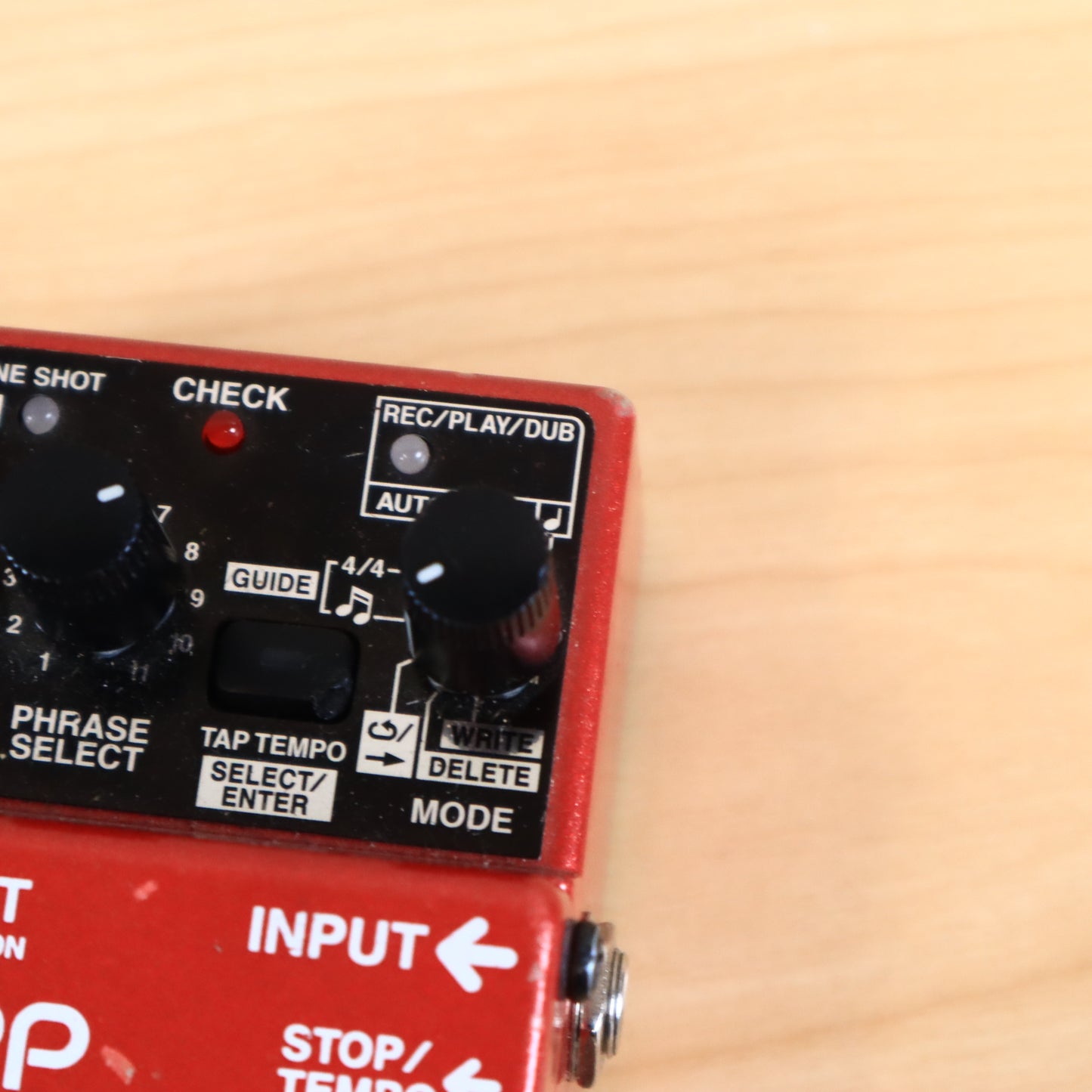 BOSS RC-2 Loop Station Guitar Effect Tempo Tap Pedal Red