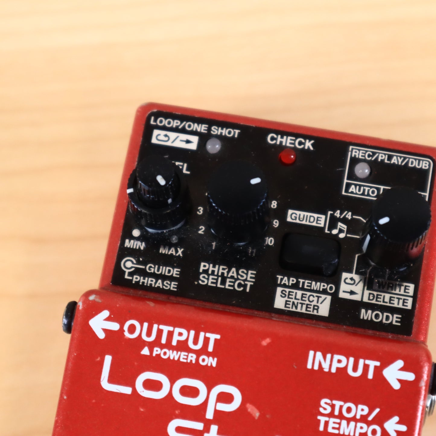 BOSS RC-2 Loop Station Guitar Effect Tempo Tap Pedal Red