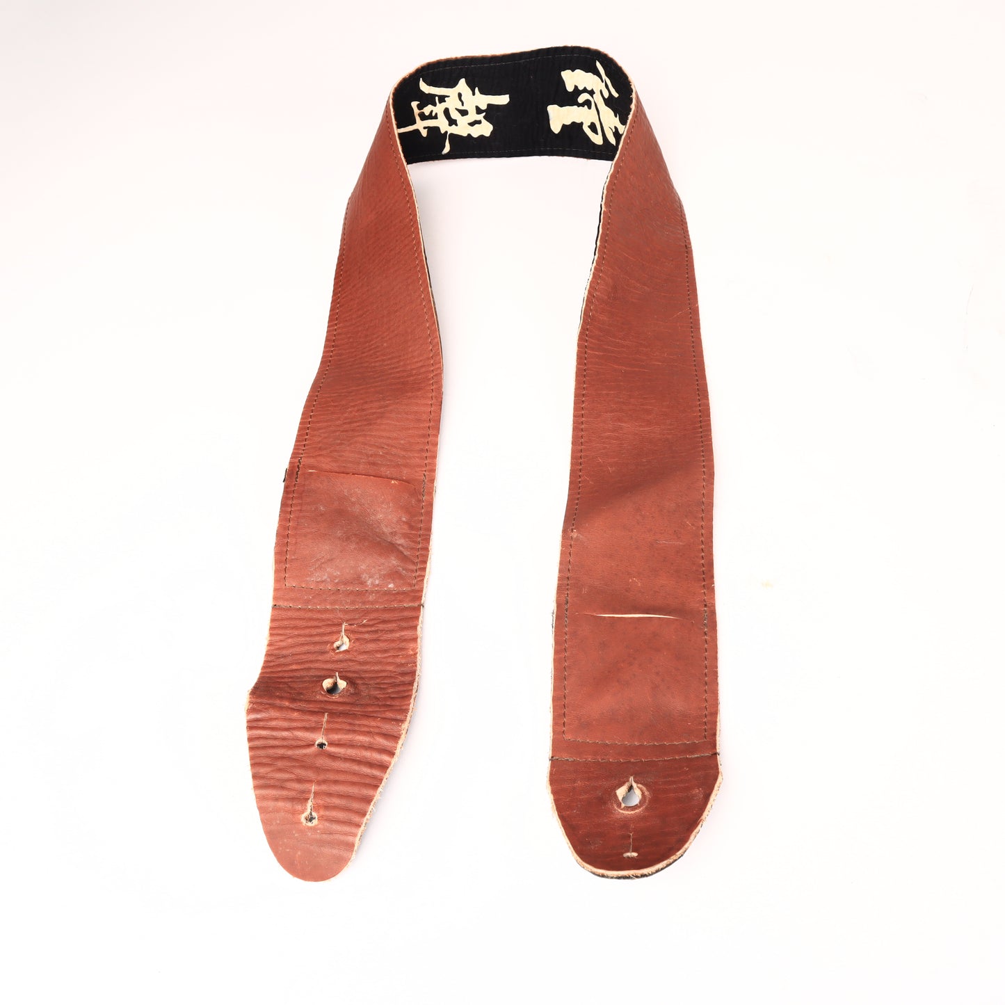 Vintage 80s Silver Eagle Leather Japanese Guitar Strap