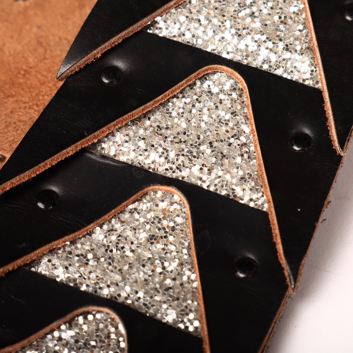 Vintage Bobby Lee Dragon Godzilla Sparkle Guitar Strap