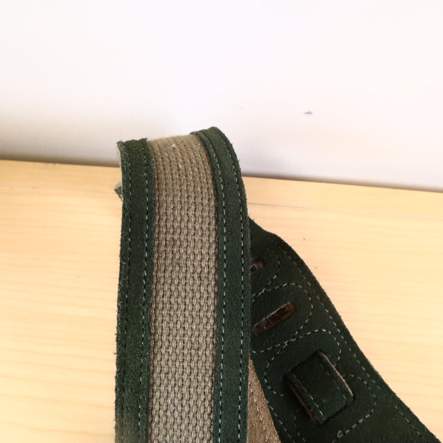 Levy's Canvas Guitar/Bass Strap Green/Brown
