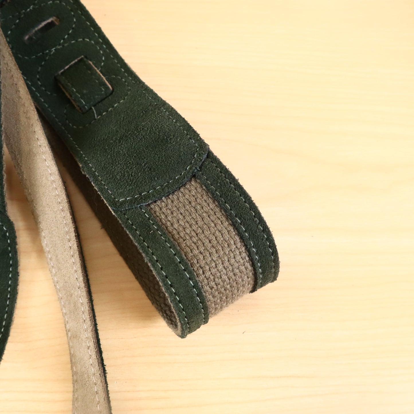 Levy's Canvas Guitar/Bass Strap Green/Brown