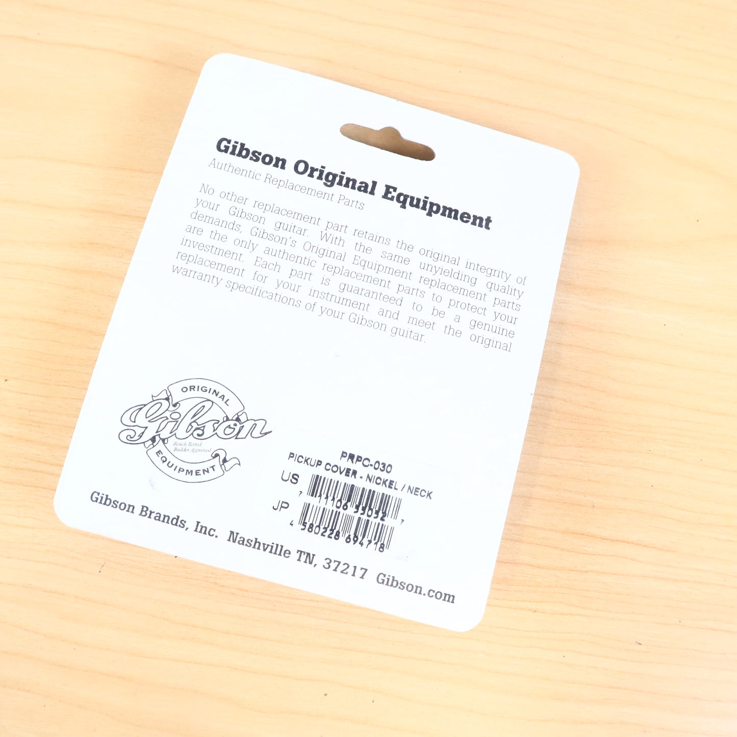 Gibson Les Paul PRPC-030 Neck Humbucker Cover Chrome Guitar Genuine Parts