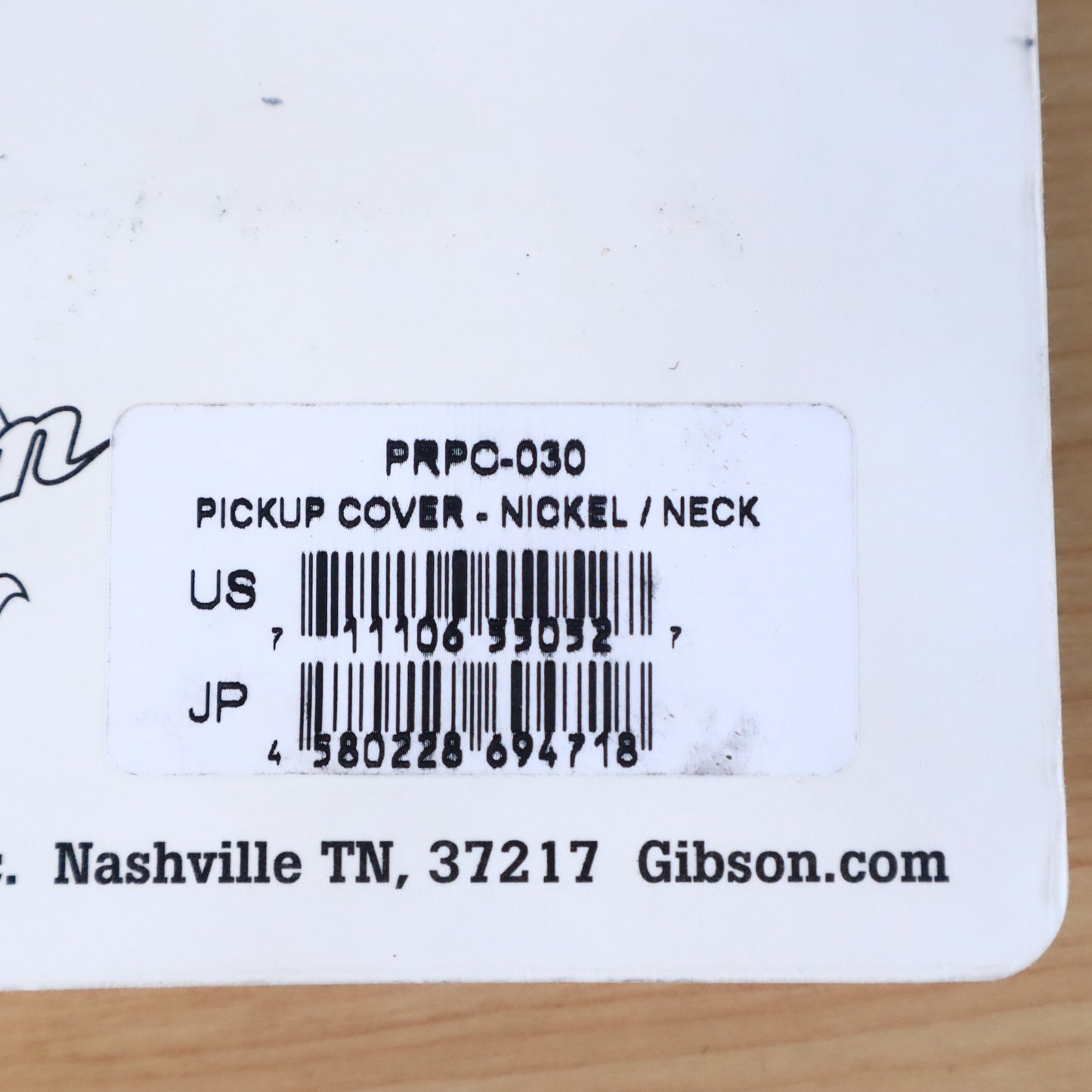 Gibson Les Paul PRPC-030 Neck Humbucker Cover Chrome Guitar Genuine Parts