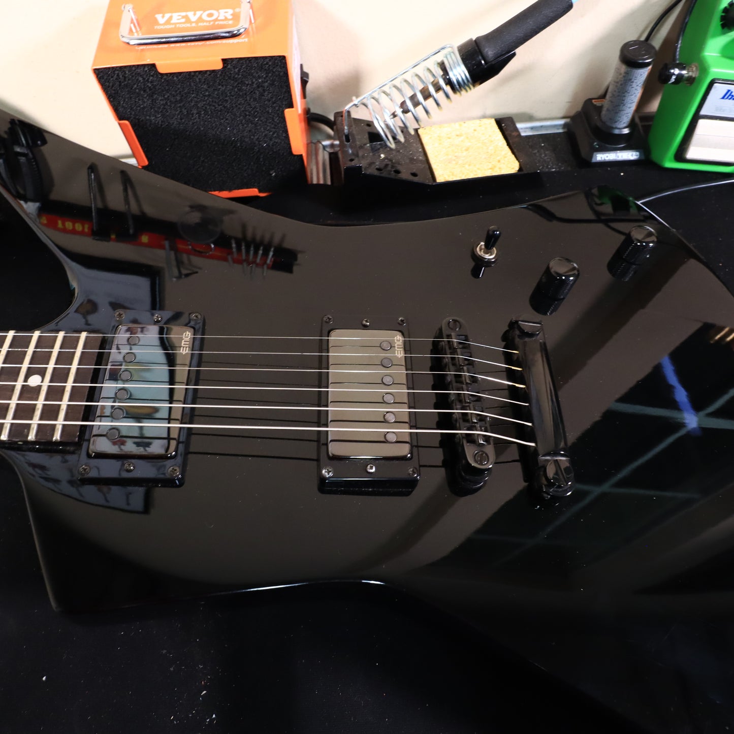 LTD by ESP SnakeByte Black Gloss James Hetfield Electric Guitar