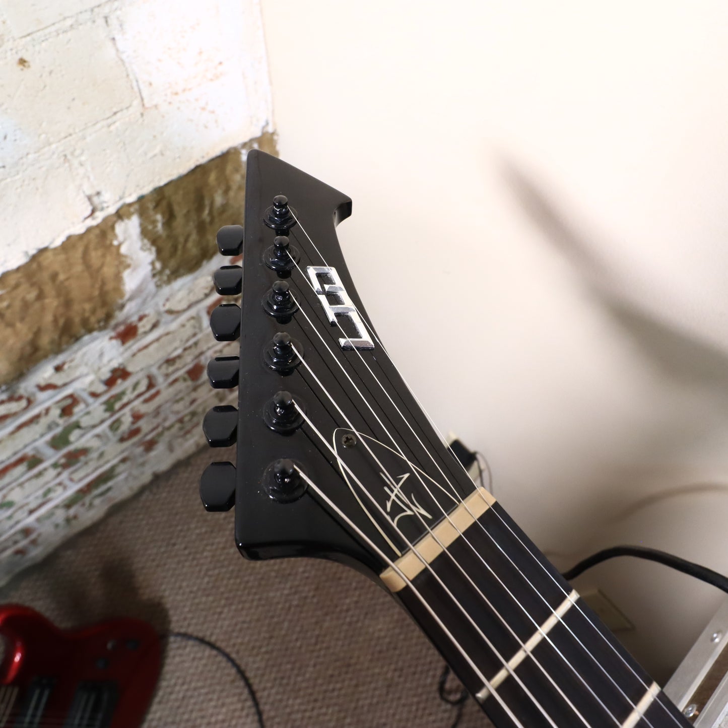 LTD by ESP SnakeByte Black Gloss James Hetfield Electric Guitar