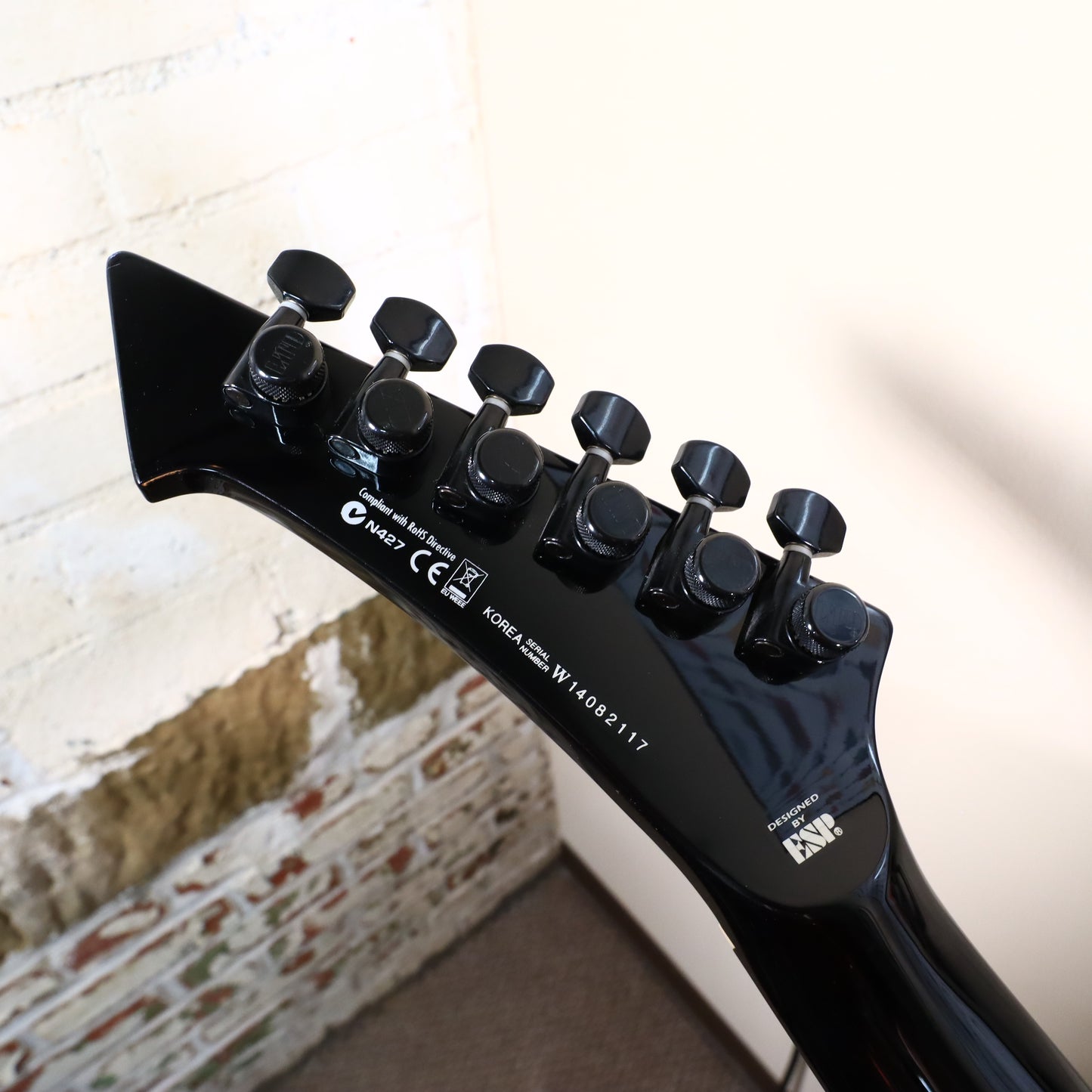 LTD by ESP SnakeByte Black Gloss James Hetfield Electric Guitar