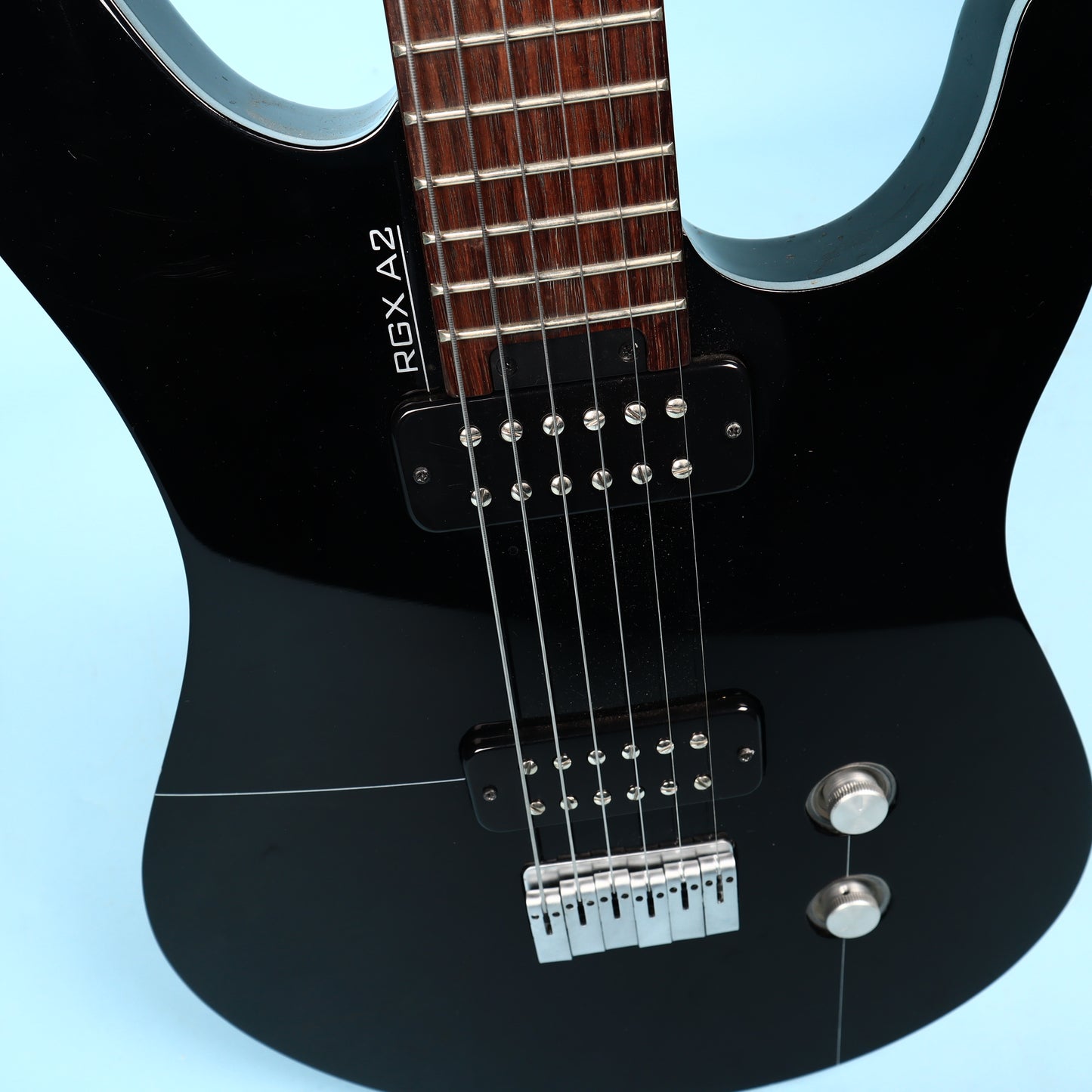 Yamaha RGX A2 2009 Black Guitar Light Up Knobs