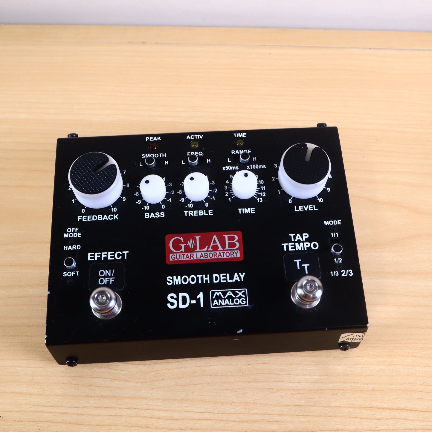 G-Lab SD-1 Smooth Delay Guitar Laboratory Effects Pedal GLAB