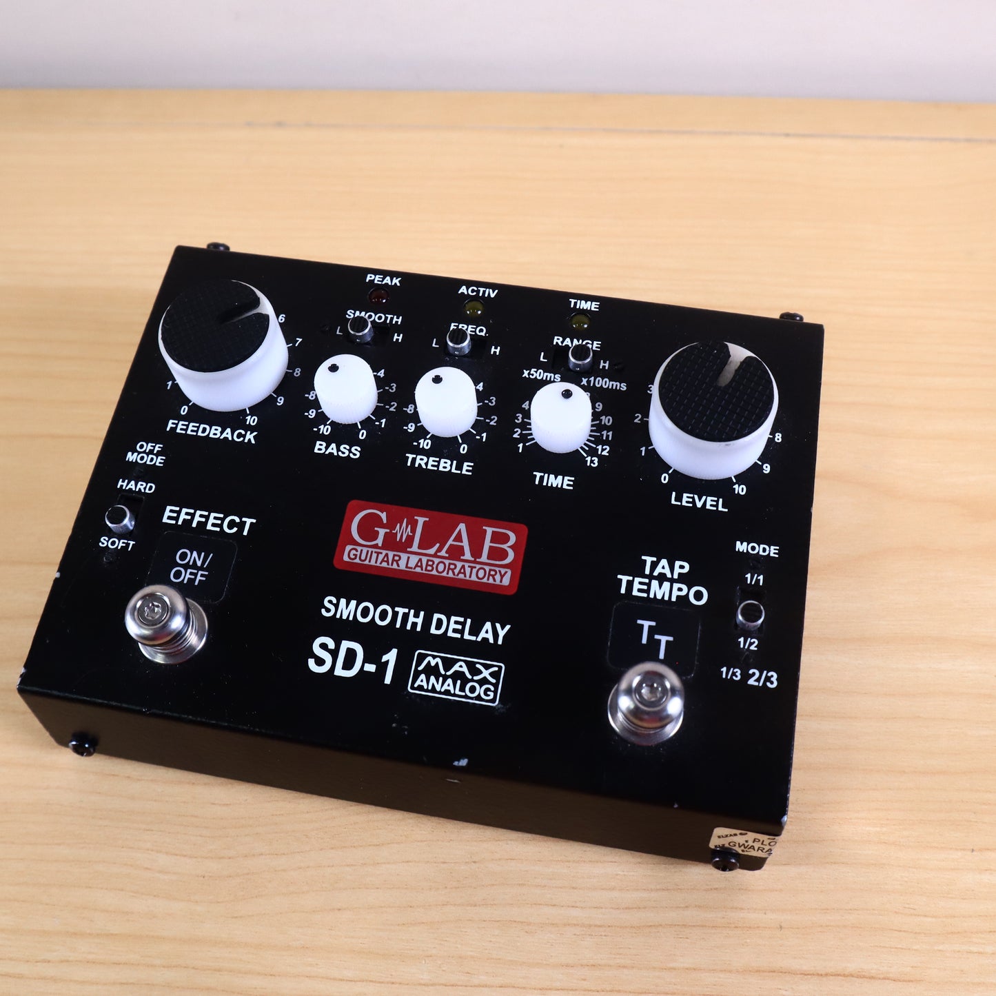G-Lab SD-1 Smooth Delay Guitar Laboratory Effects Pedal GLAB