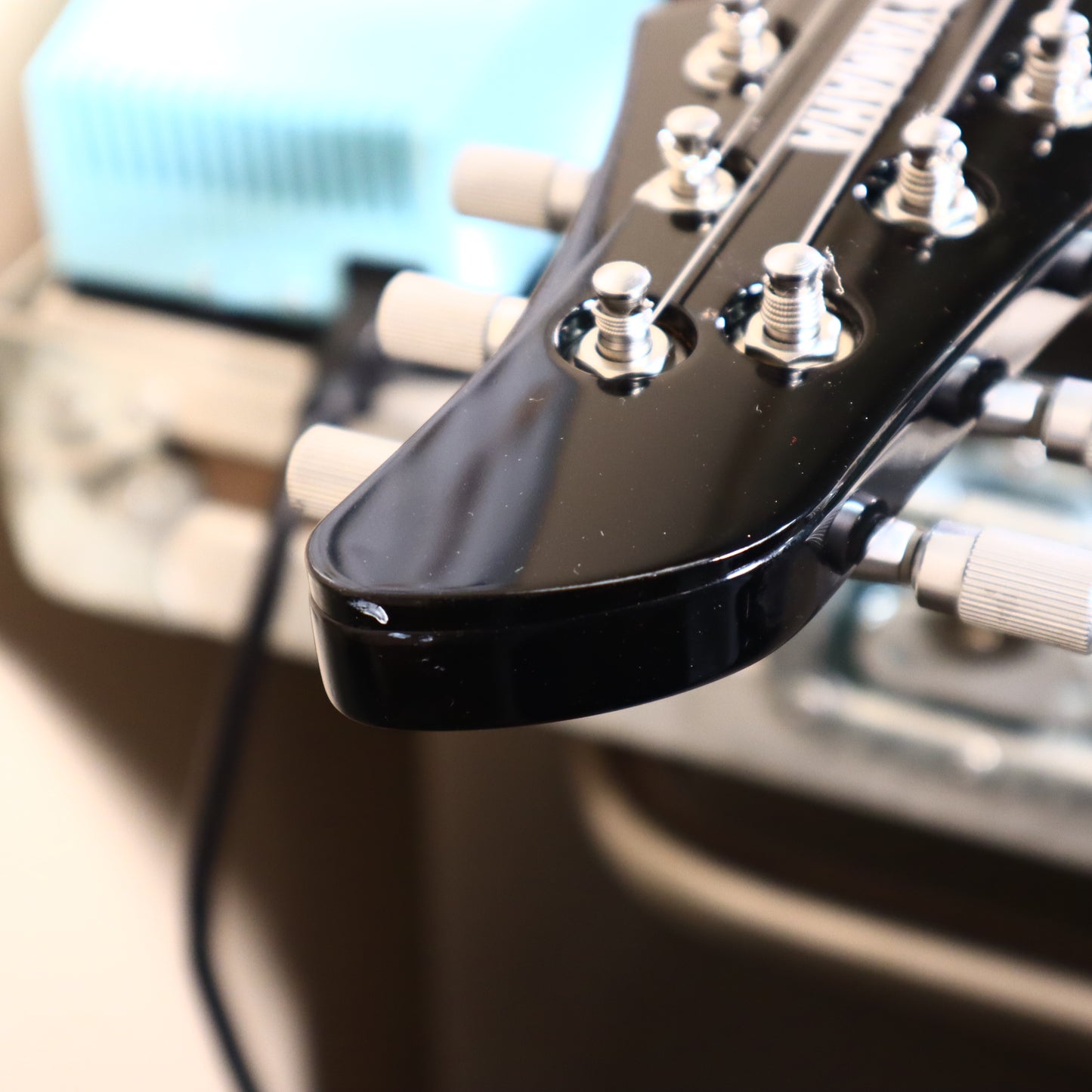 Yamaha RGX A2 2009 Black Guitar Light Up Knobs