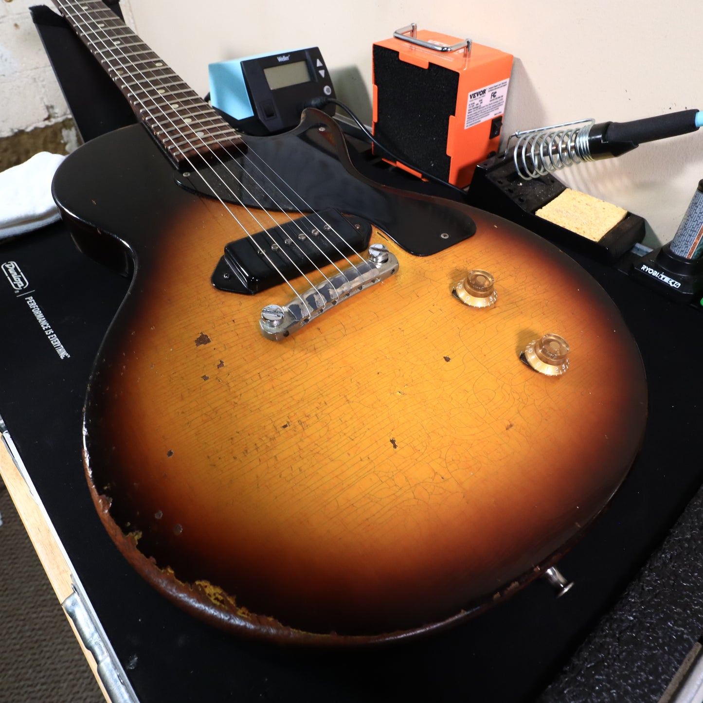 1958 Gibson Les Paul Junior Jr. Electric Guitar Sunburst