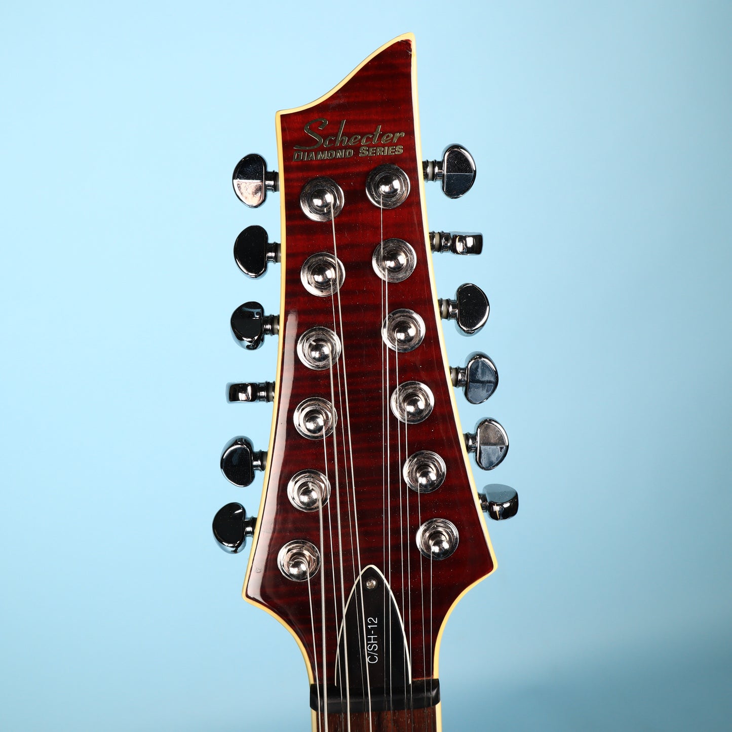 2005 Schecter CSH-12 12-String Semi-Hollow Guitar Crimson Red