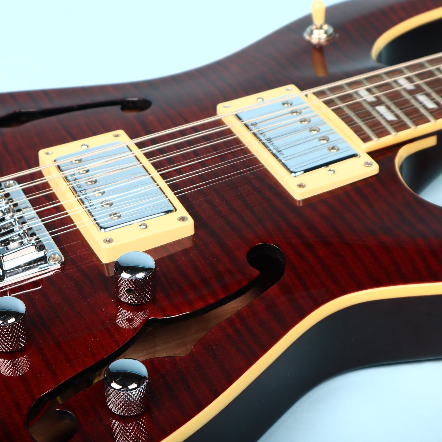 2005 Schecter CSH-12 12-String Semi-Hollow Guitar Crimson Red