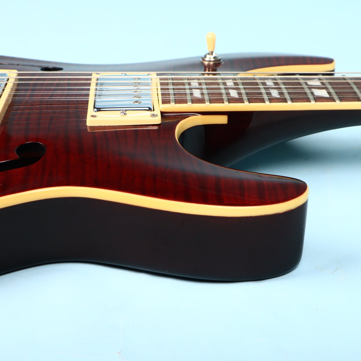 2005 Schecter CSH-12 12-String Semi-Hollow Guitar Crimson Red
