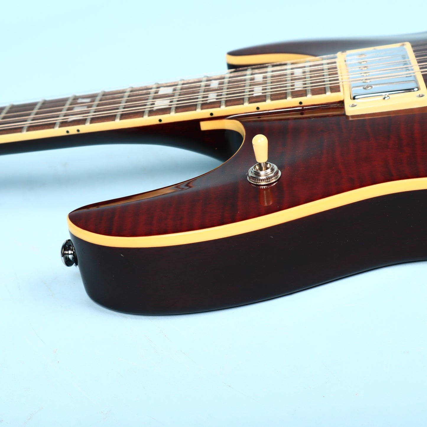 2005 Schecter CSH-12 12-String Semi-Hollow Guitar Crimson Red