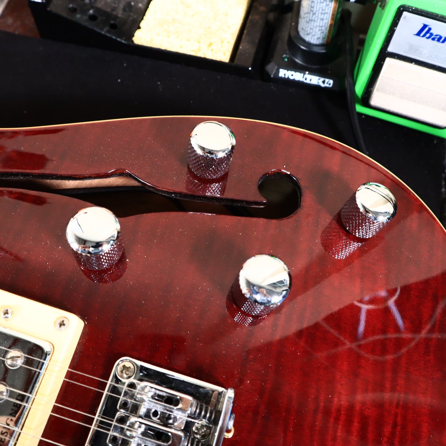 2005 Schecter CSH-12 12-String Semi-Hollow Guitar Crimson Red