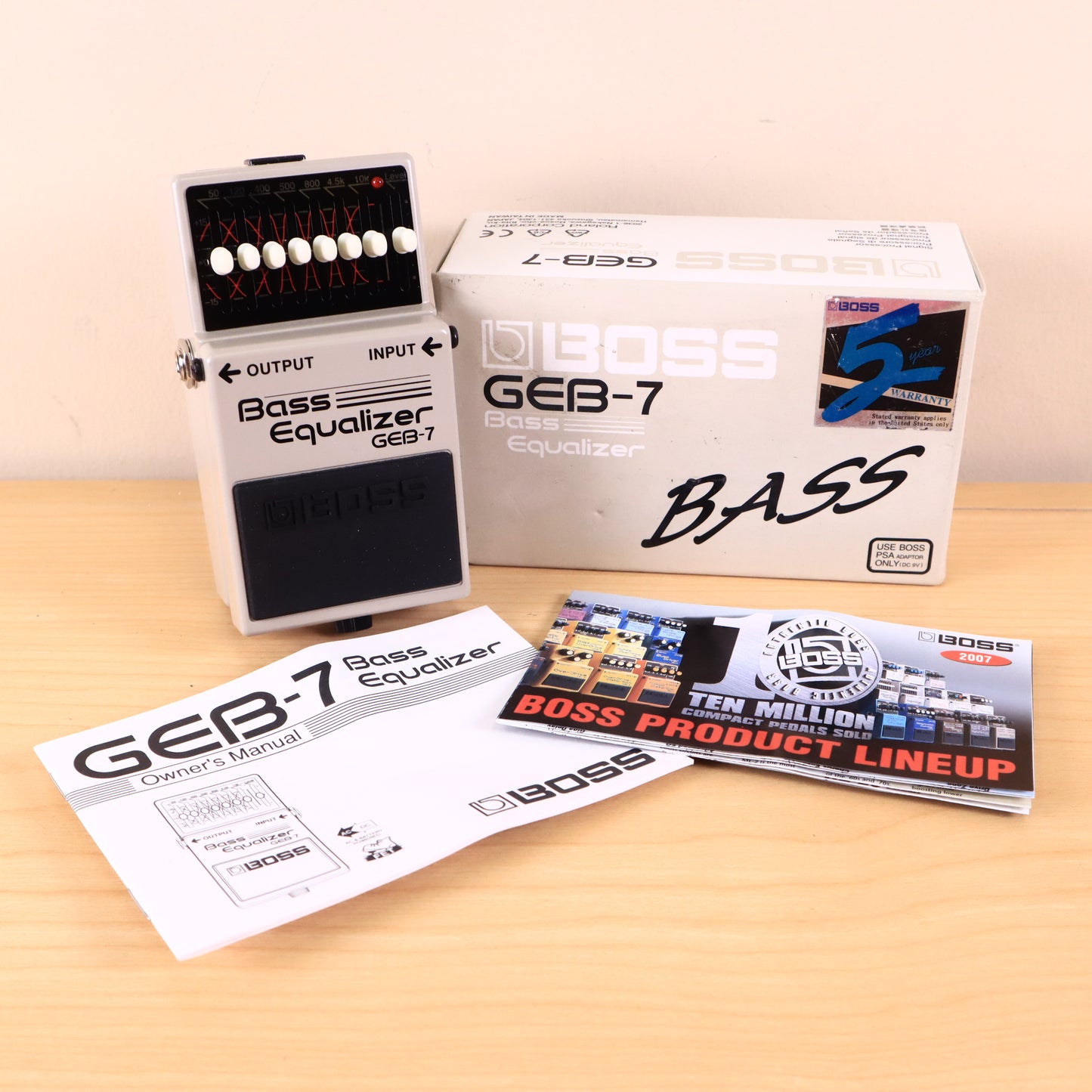BOSS GEB-7 Band Equalizer Pedal *Open Box*