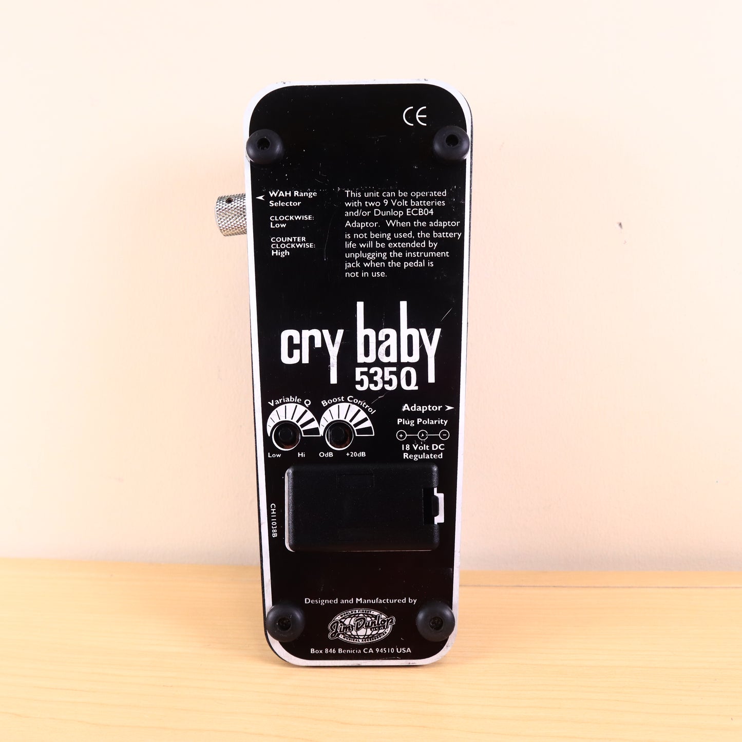 Jim Dunlop 535Q Cry Baby Multi-Wah Guitar Effects Pedal