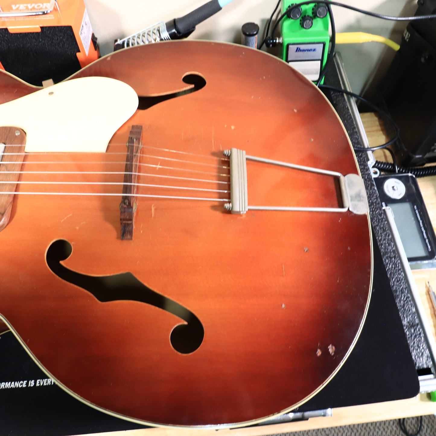 1950s Kay Sherwood Deluxe Sunburst Archtop Electric