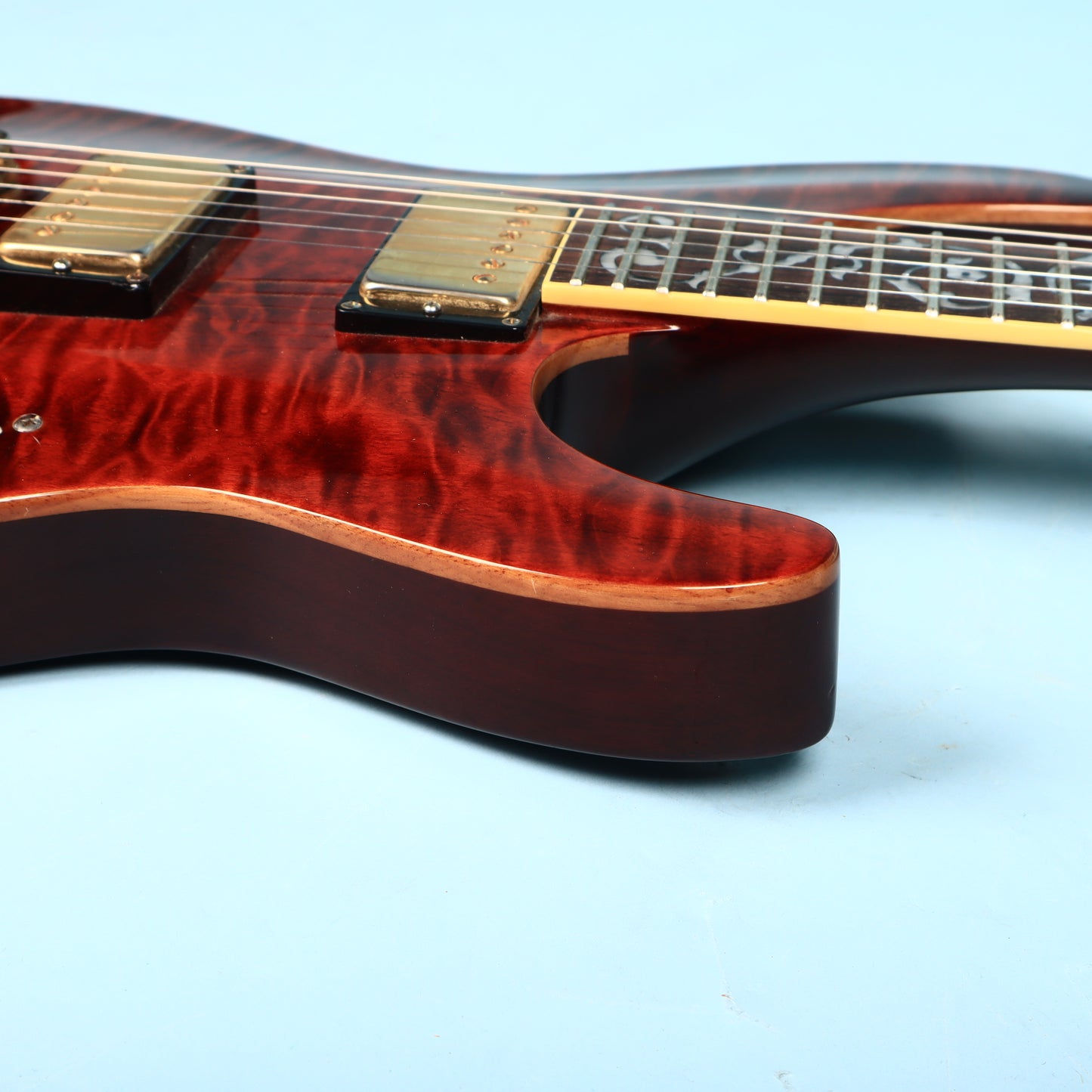 2003 Schecter C-1 Classic Diamond Vine Inlays Antique Amber
