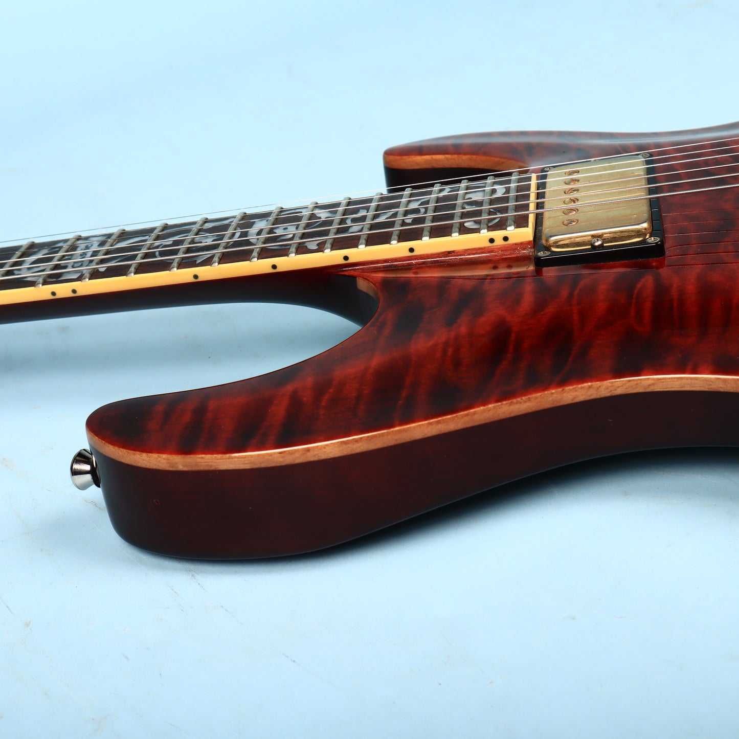 2003 Schecter C-1 Classic Diamond Vine Inlays Antique Amber