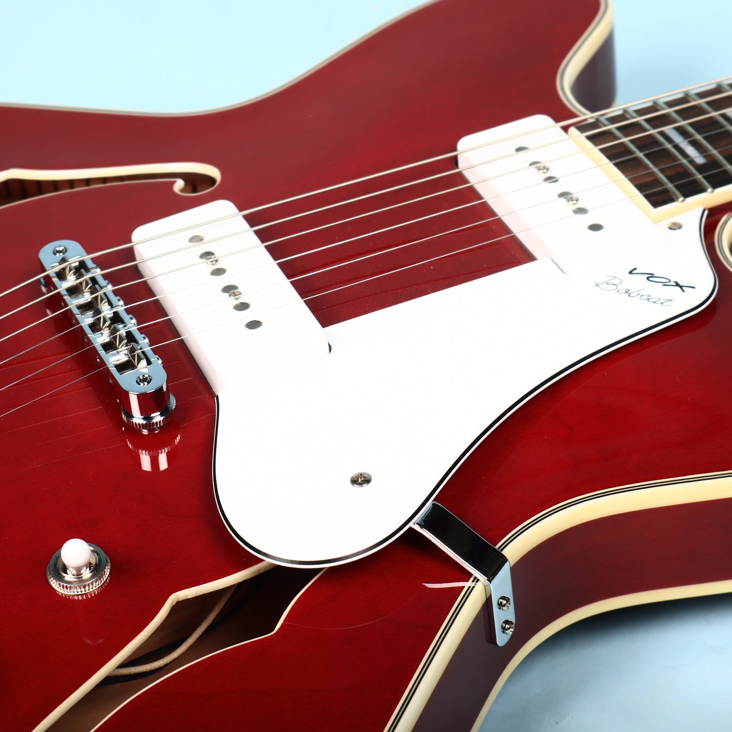 Vox Bobcat V90 Cherry Red Semi-Hollowbody Electric Guitar