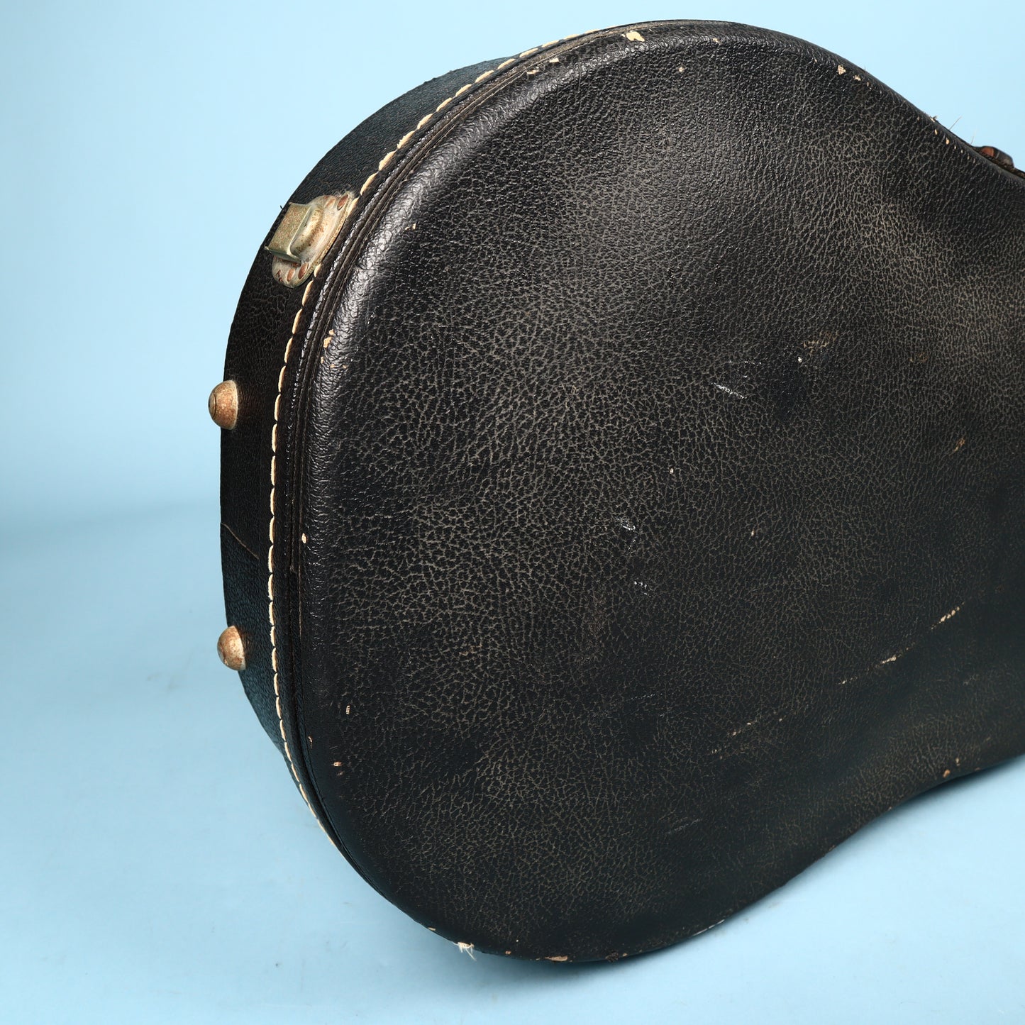 Vintage 60s/70s Gibson Les Paul Hard Shell Case Black Exterior Purple Interior