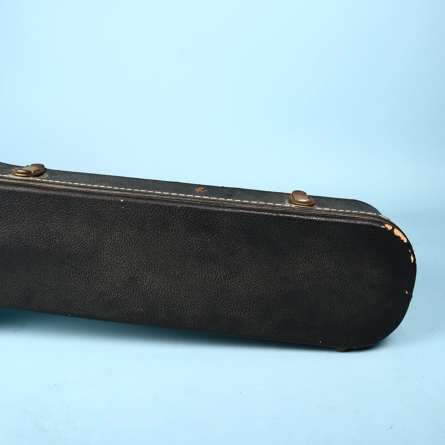 Vintage 60s/70s Gibson Les Paul Hard Shell Case Black Exterior Purple Interior