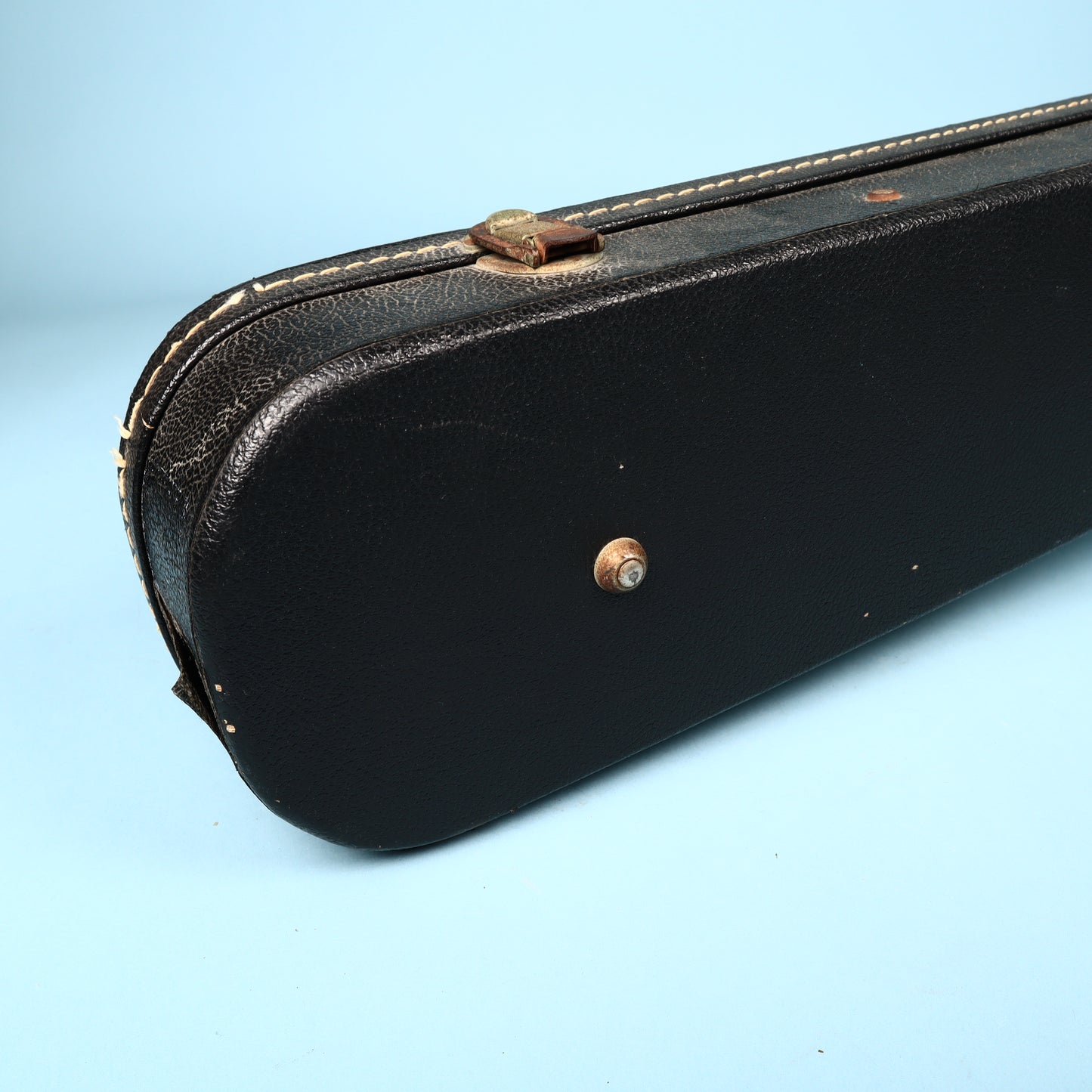 Vintage 60s/70s Gibson Les Paul Hard Shell Case Black Exterior Purple Interior