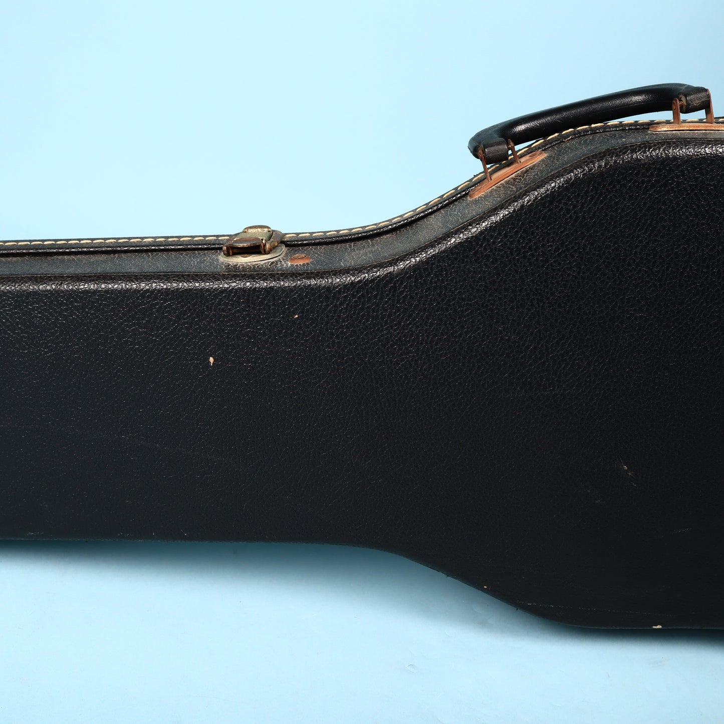 Vintage 60s/70s Gibson Les Paul Hard Shell Case Black Exterior Purple Interior