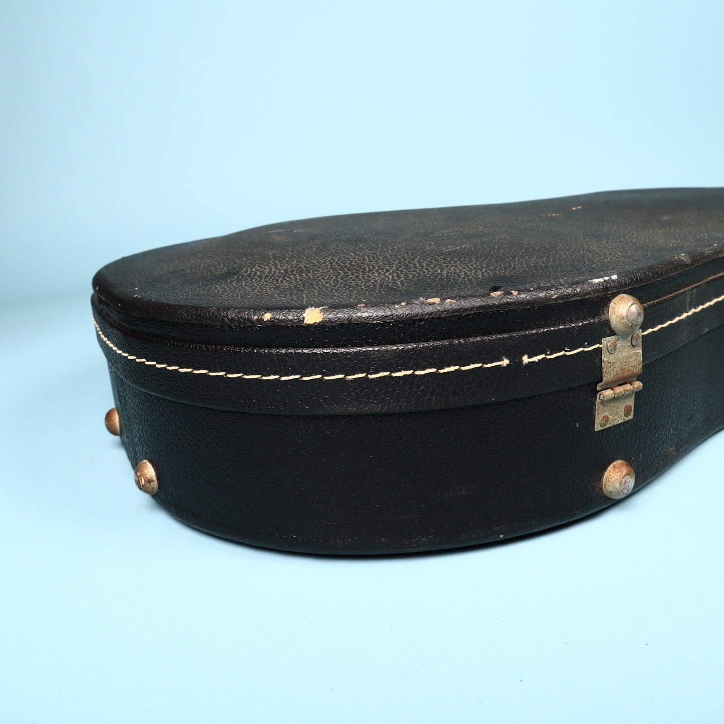 Vintage 60s/70s Gibson Les Paul Hard Shell Case Black Exterior Purple Interior