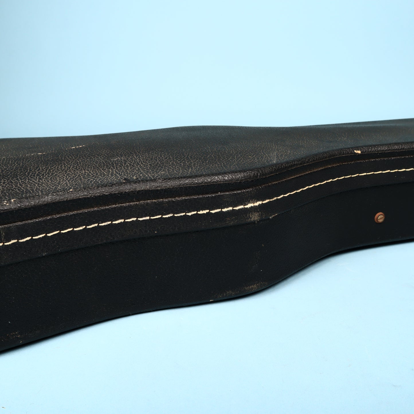 Vintage 60s/70s Gibson Les Paul Hard Shell Case Black Exterior Purple Interior